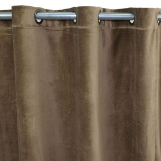 ARTHUR rideau velours 150x250 Taupe  photo ambiance