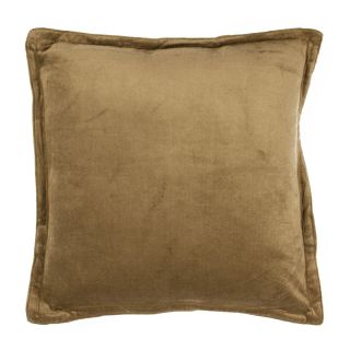 ARTHUR coussin joli velour de coton (40x40 cm)  taupe