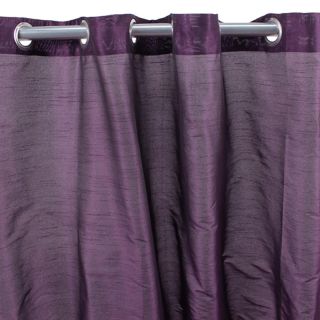 ART SILK rideau à oeillets fausse soie (140x250cm) violet 