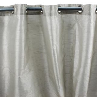 ART SILK rideau à oeillets fausse soie (140x250cm) ecru 