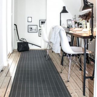 Photo ambiance - Tapis Bambou Noir 65x200cm BALI CHIC