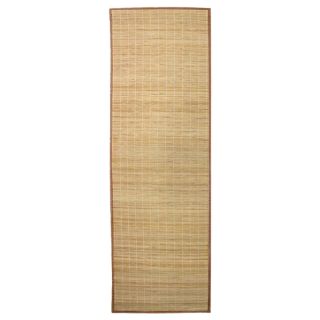 Tapis Bali Chic Bambou 200x65cm naturel marron