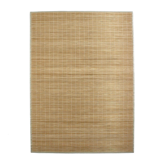 Tapis en bambou fines lattes et ganse écru 120x170cm BALI CHIC