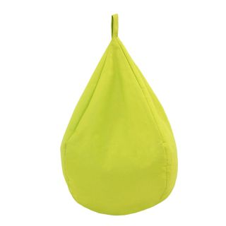 Pouf poire Berlingot 72x42cm vert interieur exterieur