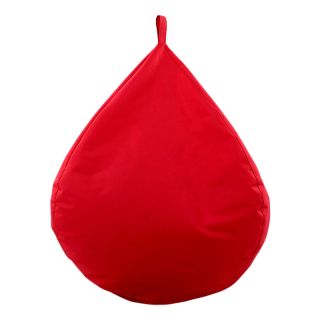 Pouf poire géant rouge intérieur extérieur 90x92cm