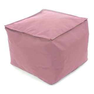 Pouf cube rose 40x40x40cm intérieur extérieur