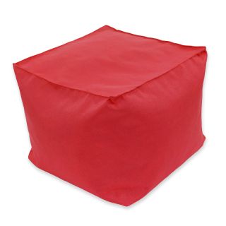 Pouf carré rouge 30x30x25cm