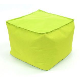 Pouf carré vert intérieur extérieur