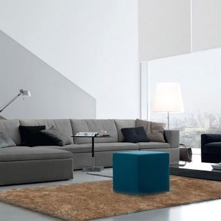 Photo ambiance - Tapis Shaggy Marron Clair 130x180cm CELESTE