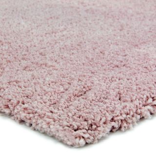 Tapis Nuage à poils longs rose poudré
