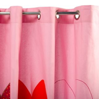 Rideau COEUR 150x250cm rose