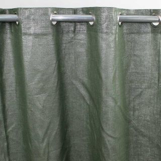 COMETE rideau Coton lin et lurex (140x250cm) kaki 