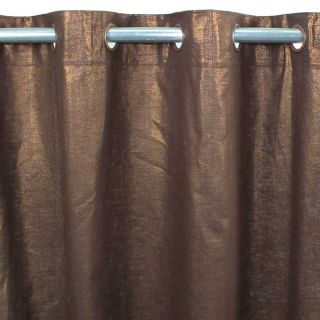 COMETE rideau Coton lin et lurex (140x250cm) chocolat