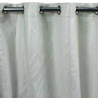 COMETE rideau Coton et lin (140x250cm) blanc 