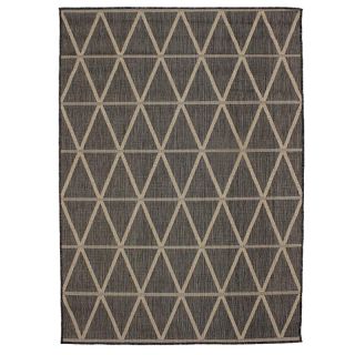 Tapis Country Geo 133x190cm gris foncé