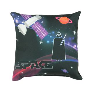 Coussin Galaxy Space 30x30cm noir bleu