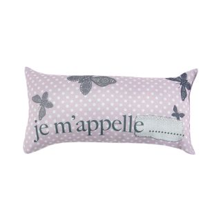 Coussin Je M'appelle rose