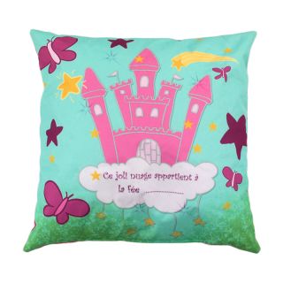 Coussin Fée géant 70x70cm vert