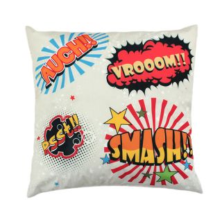 Coussin XXL Super Héros (70x70cm) Blanc