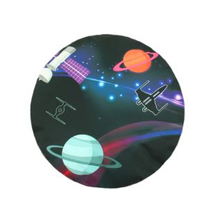 Coussin Galaxy rond xxl noir