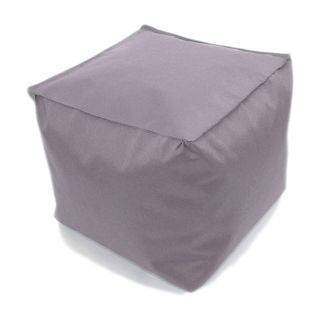 Pouf cube gris brume 40x40x40cm