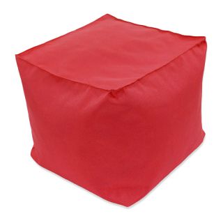 Pouf cube rouge 40x40x40cm
