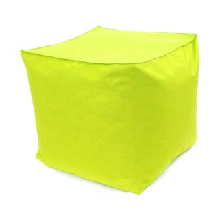 Pouf cube vert intérieur extérieur