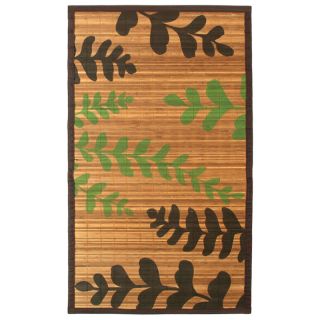 Tapis Cypres Feuilles Larges 70x120cm Naturel