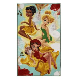 FEES Clochette et ses amis tapis pour enfant (100x170 cm) DISNEY ambiance