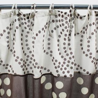 DOTS voilage coton (110X250cm) chocolat