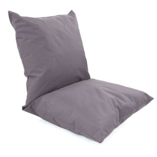 Double coussin géant multifonctions gris brume intérieur extérieur