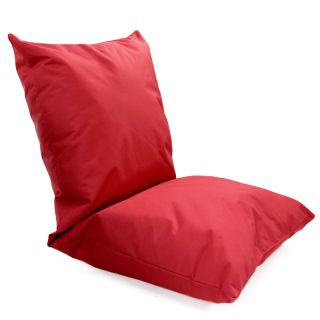 Double coussin géant intérieur extérieur rouge 120x60cm