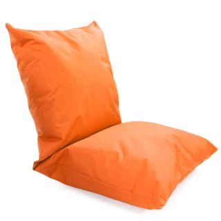 Double coussin géant intérieur extérieur orange 120x60cm