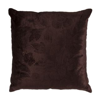 Coussin FEERIE 40x40cm chocolat velours
