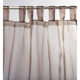 Voilage First à pattes 140x250cm chocolat