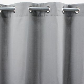 FIRST rideau à oeillets polycoton (140x250cm) gris 