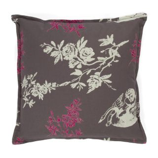 Coussin Flandres 40x40cm coton gris