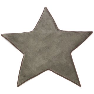 Tapis en forme étoile taupe 90x90cm Flanelle