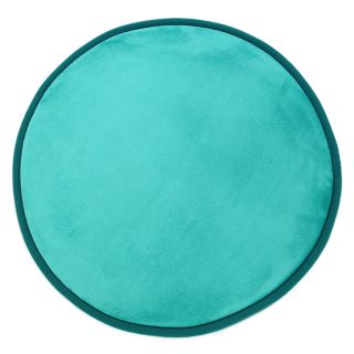 Tapis rond turquoise diam 70cm Flanelle