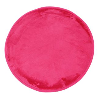 Tapis rond fuchsia diam 70cm Flanelle