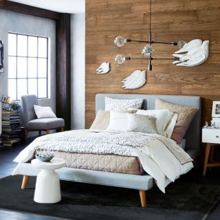 Photo ambiance tapis chambre extra doux noir
