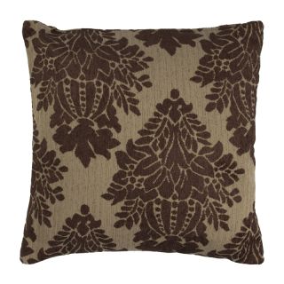 Coussin Floralies 43x43cm marron