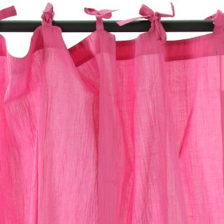 Voilage Homere 110x250cm rose fuchsia coton