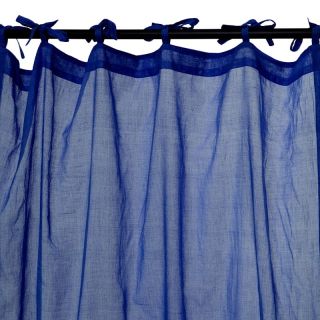 Voilage Horizon à nouettes 110x250cm bleu