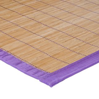 Tapis set de table bambou parme - photo ambiance