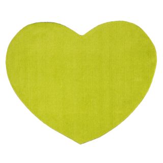 Tapis amour coeur vert anis photo ambiance