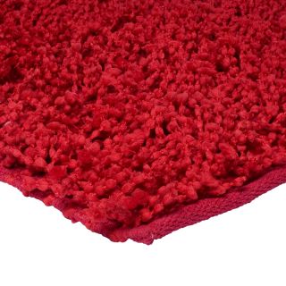 Tapis Clochette Shaggy 60X90 Rouge photo