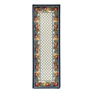 tapis pomme bleu 
