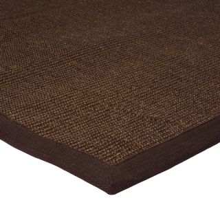 SISAL tapis avec ganse en coton(170x120cm) MOKA