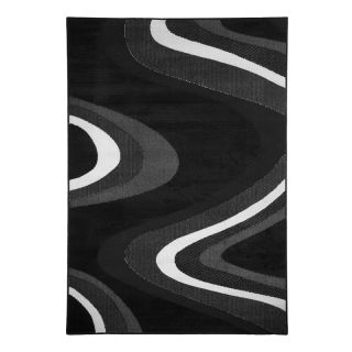 Tapis STRUCTURA VAGUES (160x230cm) Noir